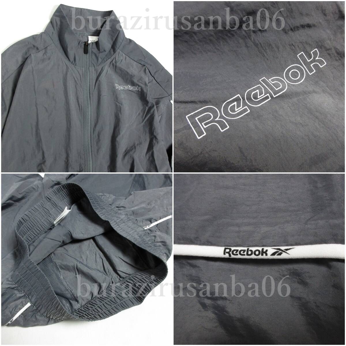 メンズ O（XL) 未使用 定価10,989円 Reebok リーボック ナイロンジャケット ナイロンパンツ 上下 トラックスーツ 撥水 セットアップ HF1727_画像6