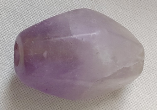 古墳期　伝福岡県出土 質感が良い 紫色の虹彩が見られる　珍しい紫水晶製 大型 4.6㎝切子玉　⑪　検　須恵器翡翠勾玉縄文_画像8