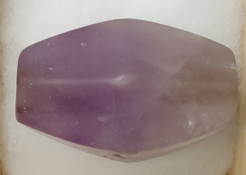 古墳期　伝福岡県出土 質感が良い 紫色の虹彩が見られる　珍しい紫水晶製 大型 4.6㎝切子玉　⑪　検　須恵器翡翠勾玉縄文_画像1