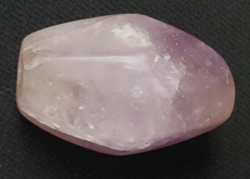 古墳期　伝福岡県出土 質感が良い 紫色の虹彩が見られる　珍しい紫水晶製 大型 4.6㎝切子玉　⑪　検　須恵器翡翠勾玉縄文_画像5