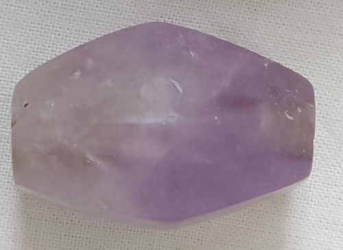 古墳期　伝福岡県出土 質感が良い 紫色の虹彩が見られる　珍しい紫水晶製 大型 4.6㎝切子玉　⑪　検　須恵器翡翠勾玉縄文_画像9