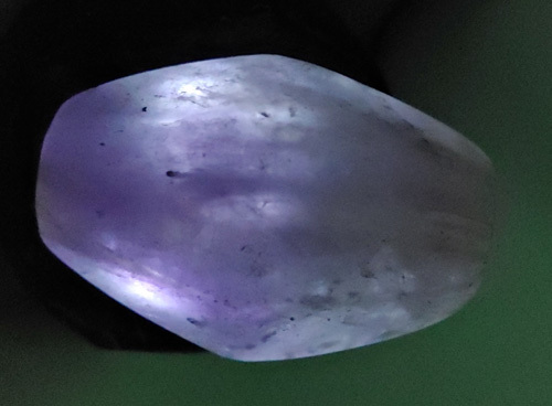 古墳期　伝福岡県出土 質感が良い 紫色の虹彩が見られる　珍しい紫水晶製 大型 4.6㎝切子玉　⑪　検　須恵器翡翠勾玉縄文_画像10