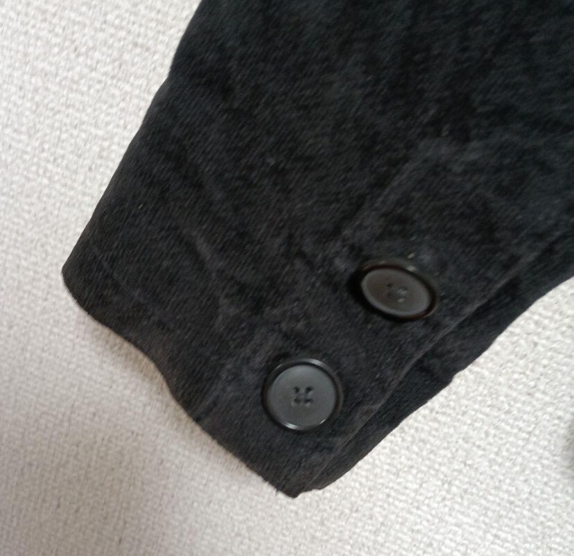 pink　adobe☆コーデュロイテーラードジャケット ジャケット ブラック テーラードジャケット 黒 ベロア コーデュロイ テーラード アウター_画像5