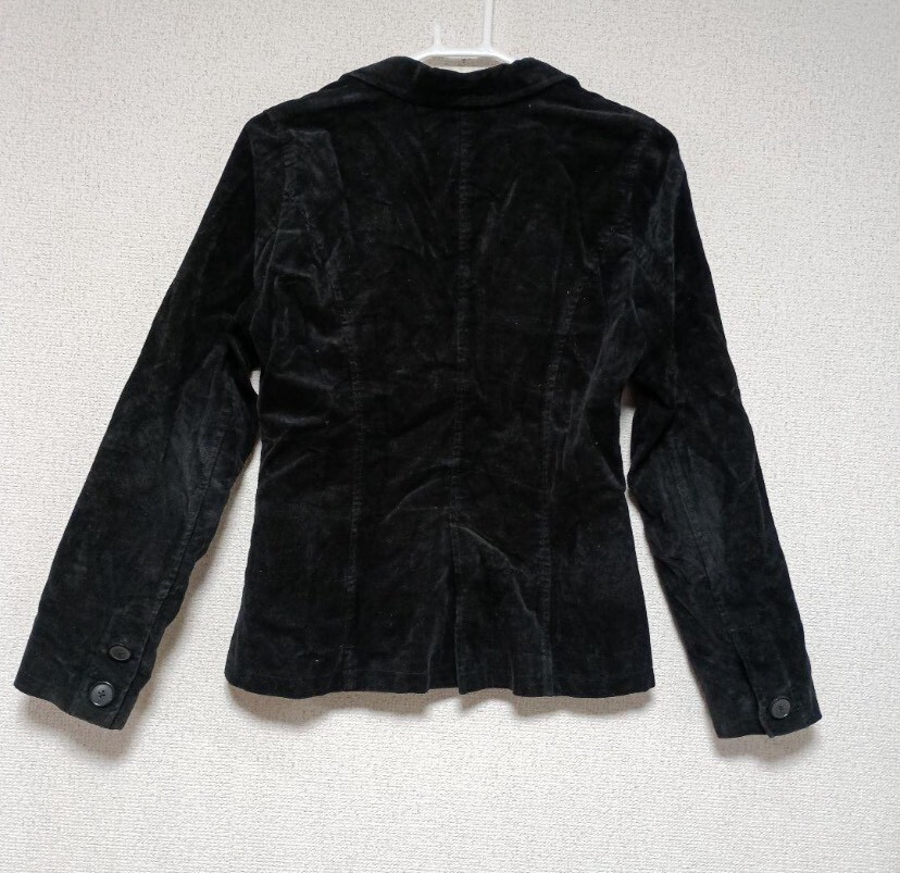 pink　adobe☆コーデュロイテーラードジャケット ジャケット ブラック テーラードジャケット 黒 ベロア コーデュロイ テーラード アウター_画像4