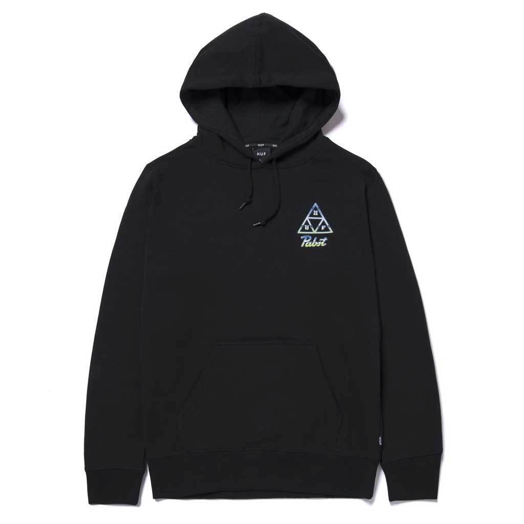 HUF Pabst TT Pullover Hoodie Black S パーカー_画像2