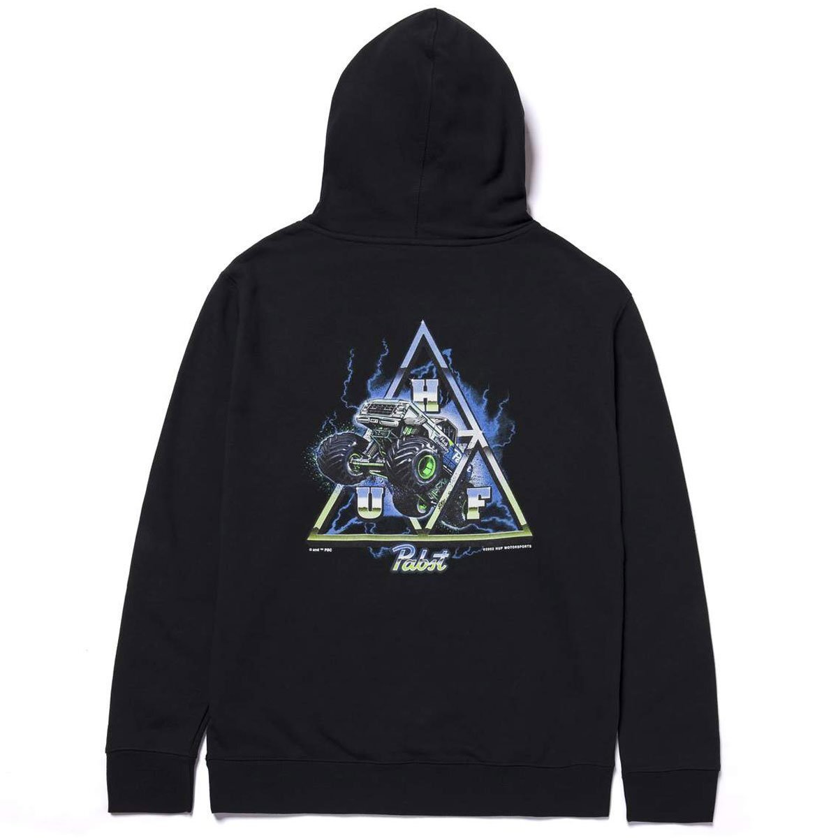 HUF Pabst TT Pullover Hoodie Black S パーカー_画像1
