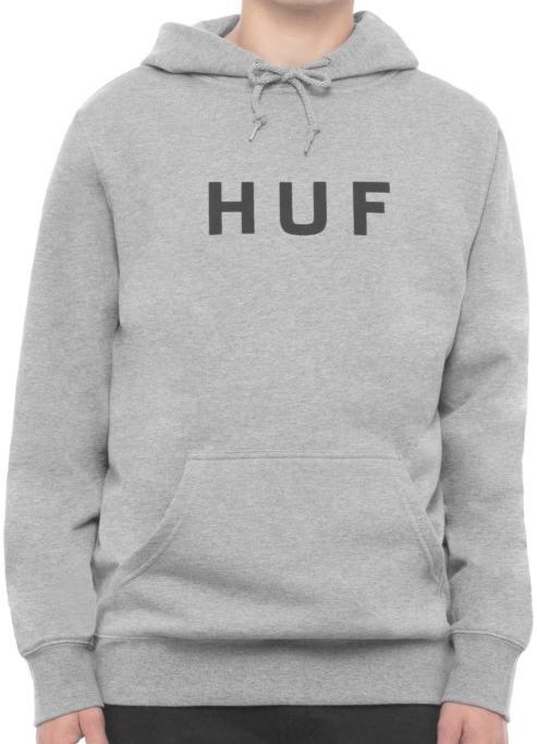 HUF Essentials OG Logo Pullover Hoodie Grey Heather XL パーカー_画像1