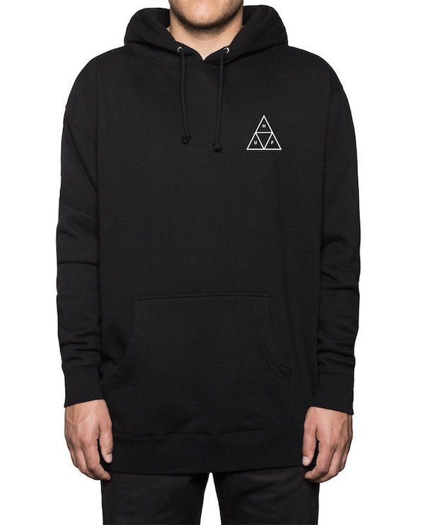 HUF Triple Triangle Pullover Hoodie Black XXL パーカー_画像2