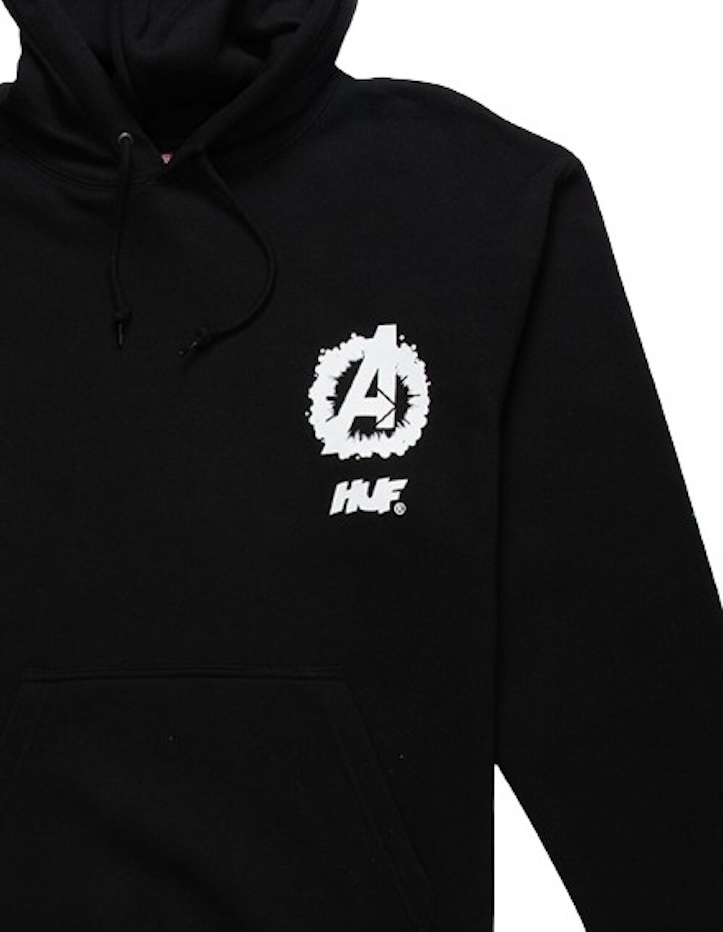 HUF Avengers Cosmic Assemblage Pullover Hoodie Black M パーカー_画像3