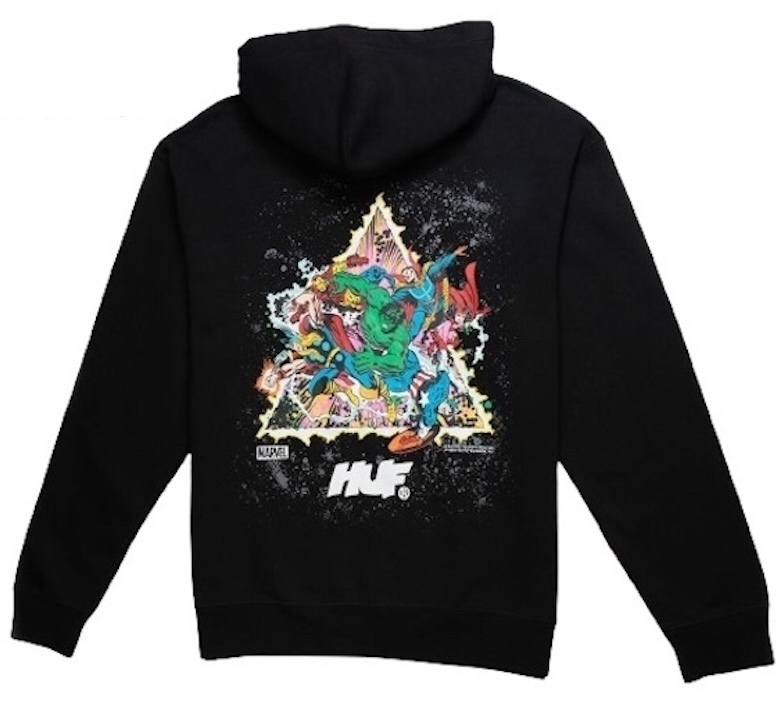 HUF Avengers Cosmic Assemblage Pullover Hoodie Black M パーカー_画像1