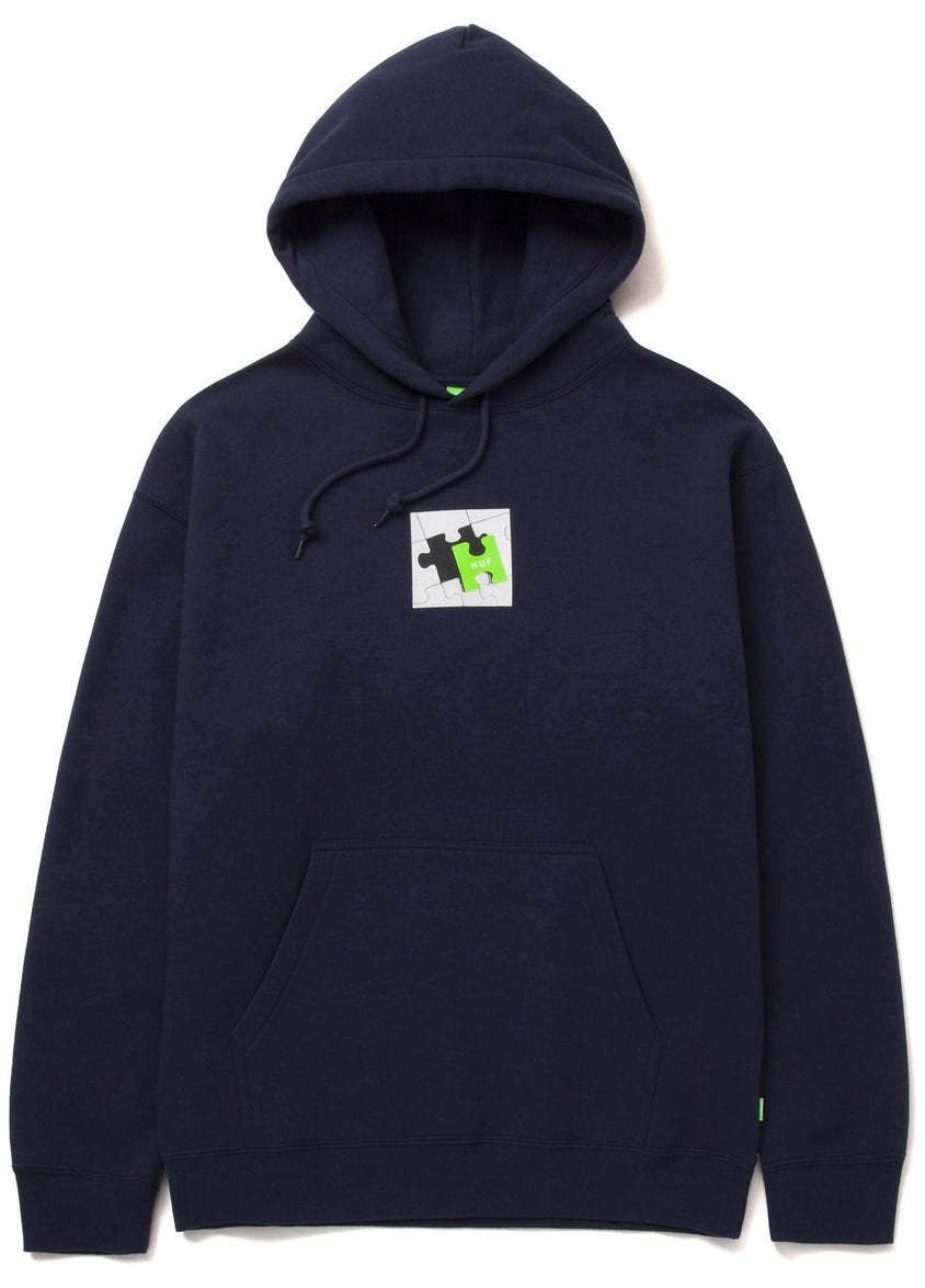 HUF Mis-fit Pullover Hoodie Navy XXL パーカー_画像1