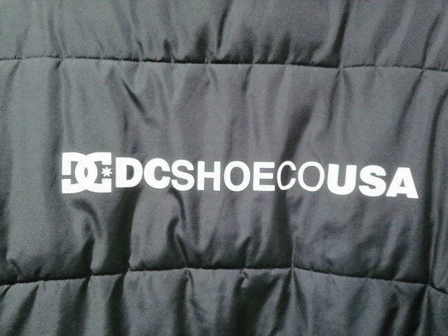 DC SHOES USA ディーシーシューズ ロゴプリント リバーシブル 中綿ジャケット L/ブルゾン/黒 ブラック/メンズ/DJK236801/スノーボード_画像6
