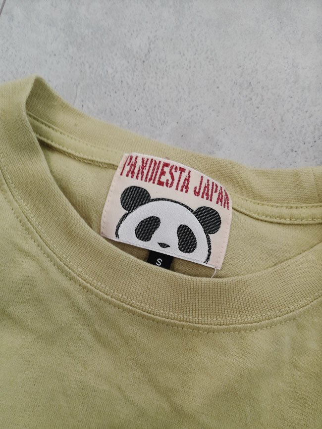 PANDIESTA JAPAN パンディエスタ ジャパン 熊猫 アーミーファイター ロングTシャツ S/戦闘機 パンダ 刺繍 ロンTee/メンズ/598053_画像4