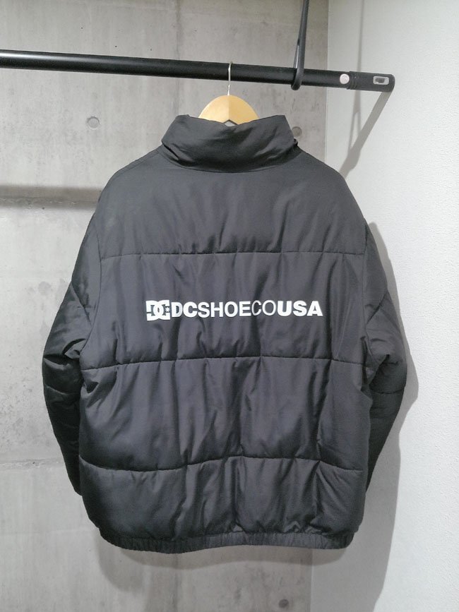 DC SHOES USA ディーシーシューズ ロゴプリント リバーシブル 中綿ジャケット L/ブルゾン/黒 ブラック/メンズ/DJK236801/スノーボード_画像3