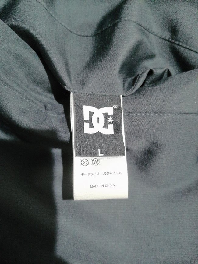 DC SHOES USA ディーシーシューズ ロゴプリント リバーシブル 中綿ジャケット L/ブルゾン/黒 ブラック/メンズ/DJK236801/スノーボード_画像9