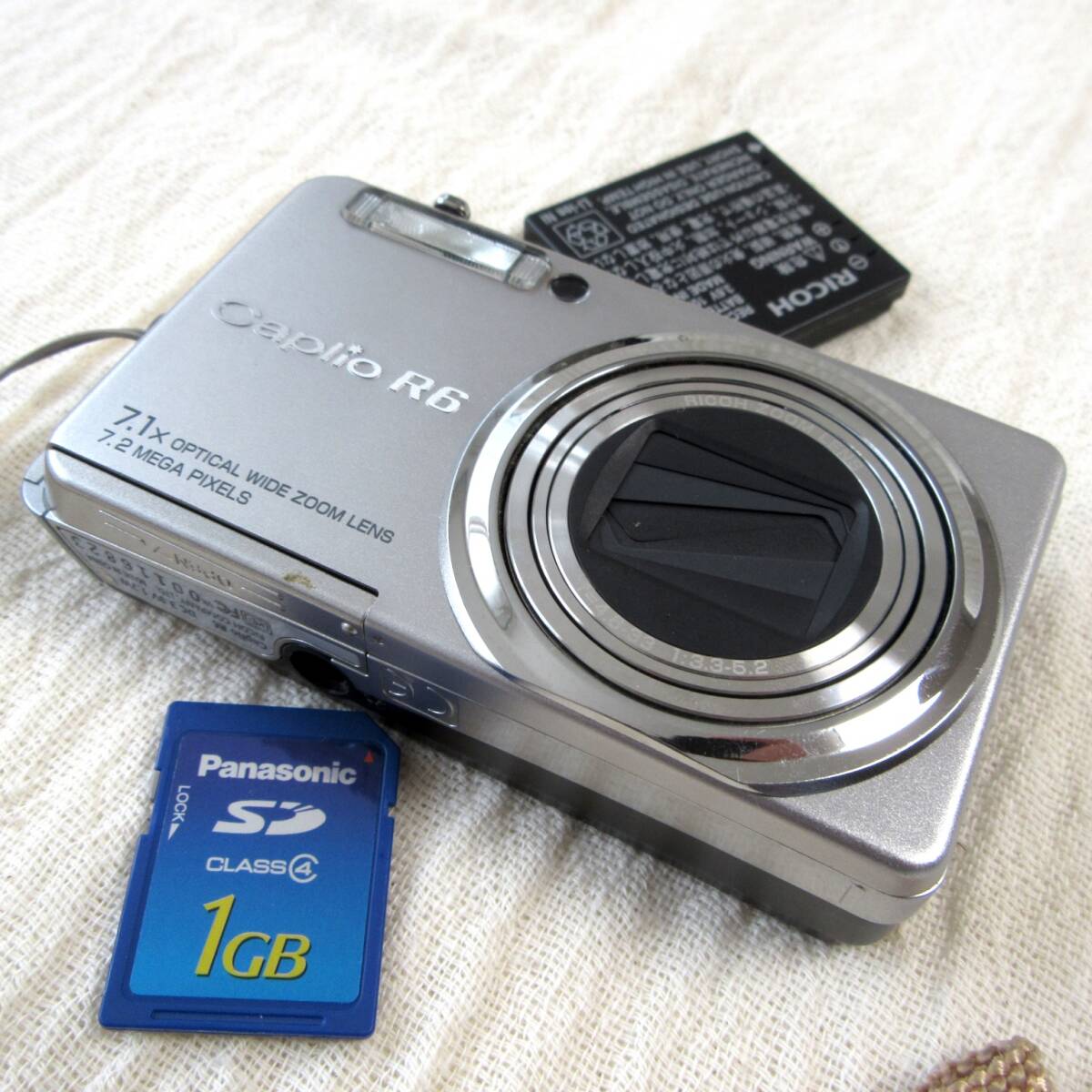 RICOH цифровая камера [Caplio R6]724 десять тысяч пикселей | память 1GB* аккумулятор есть | компактный цифровой фотоаппарат | фотография | фотосъемка | анимация | Ricoh | колпак rio 