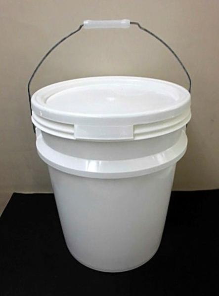 ★ 51457 バケツ 20L ポリプロピレン製 5個セット 直径31x高さ36cm 蓋 / ハンドル付き 塗装 バケツ 掃除 バケツ 保存容器 美品 ★*_画像2