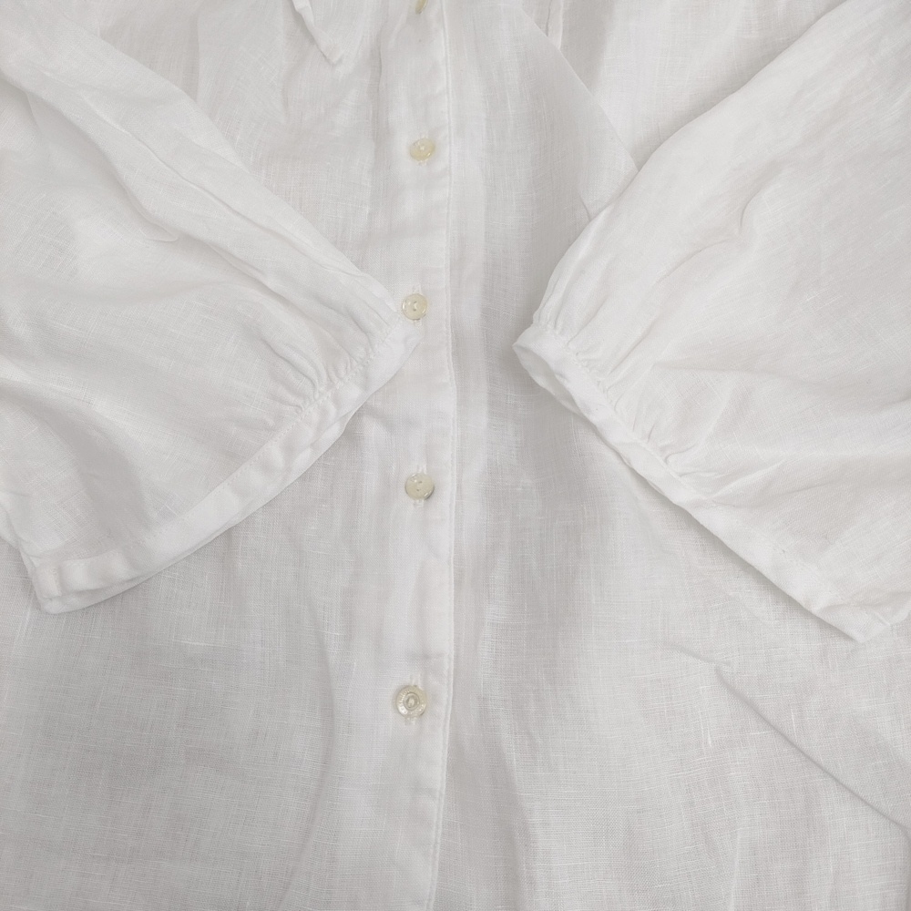 nest Robe リネンシアーフリルブラウス 01243-1143 ブラウス シャツ 24AW ホワイト ネストローブ 5-1022M 273087_画像5