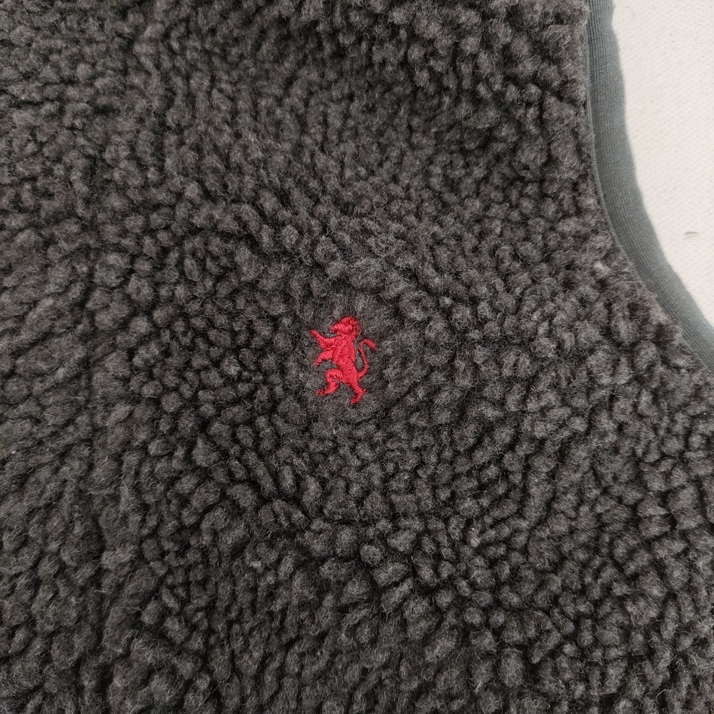 GYMPHLEX フード付きボアベスト サイズL 定価17380円 J-0855 PL ベスト グレー ジムフレックス 5-1103T 266951_画像4