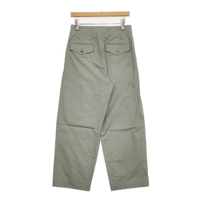 AURALEE WASHED FINX HERRINGBONE SLACKS 定価37400円 A22SP03FH ヘリンボーン パンツ ライトグリーン オーラリー 5-1019G F99921_画像2