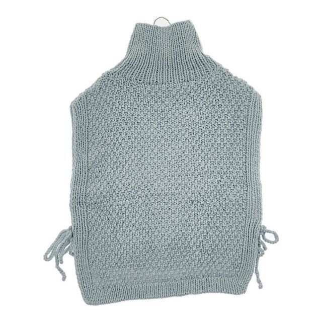 nest Robe 未使用 01234-1002 ペルーニットポップコーンケーブルベスト 定価26400円 ベスト ライトブルー ネストローブ 5-1101T 259657_画像2