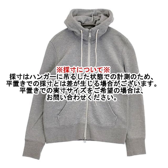 MHL. 595-5269508 スウェット ジップアップ コットン パーカー グレー エムエイチエル 5-1109M 267053_画像6