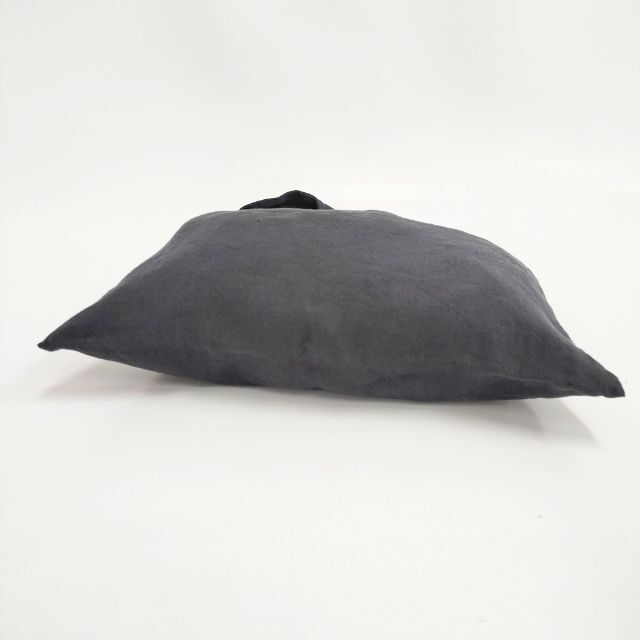 evam eva リネン ワンハンドル トートバッグ チャコールグレー エヴァムエヴァ 5-1112G 266000_画像4