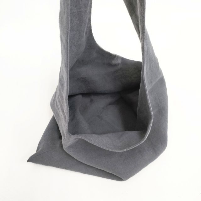 evam eva リネン ワンハンドル トートバッグ チャコールグレー エヴァムエヴァ 5-1112G 266000_画像5