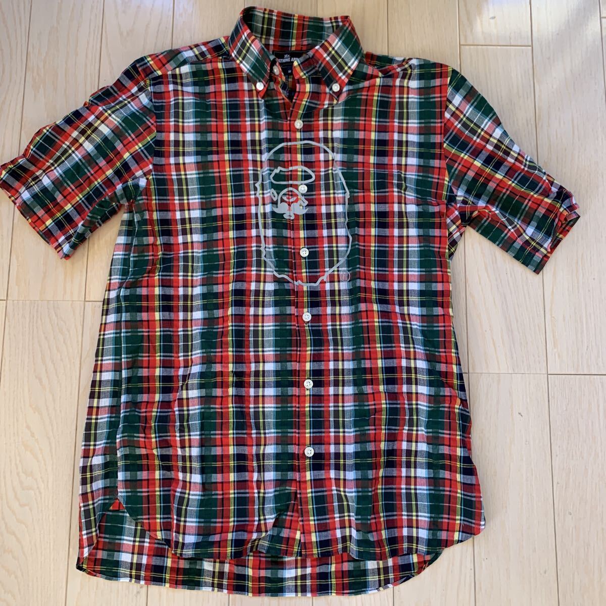 Mr.BATHING APE チェックシャツ　Mサイズ_画像1