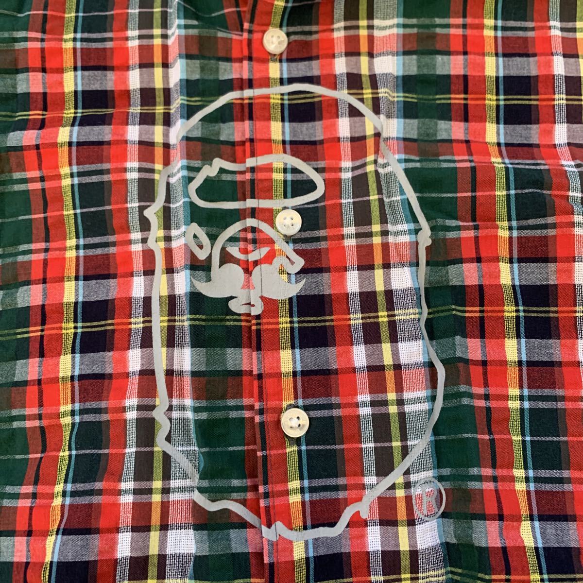 Mr.BATHING APE チェックシャツ　Mサイズ_画像2