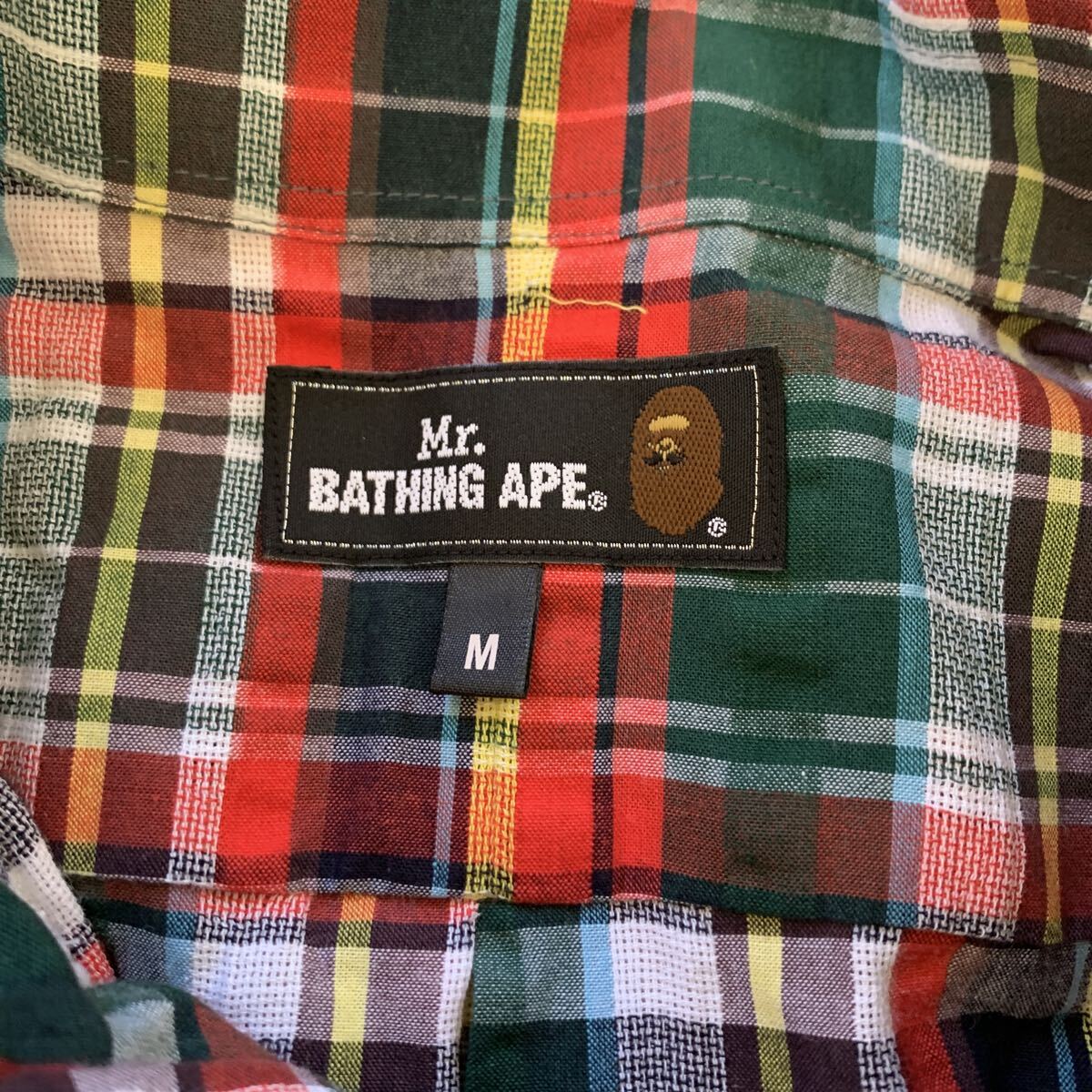 Mr.BATHING APE チェックシャツ　Mサイズ_画像3