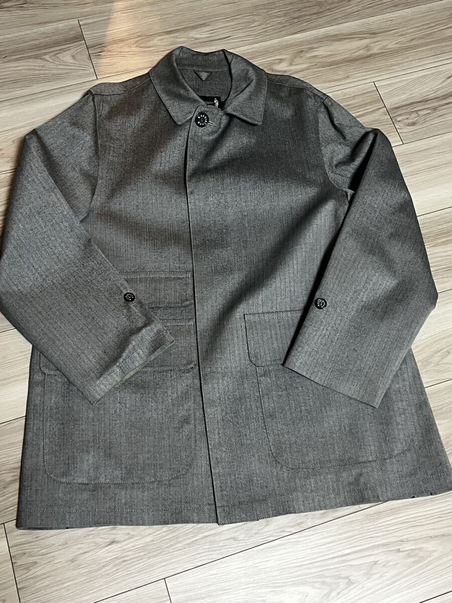 【希少・美品】 MACKINTOSH DUNKELD HANDMADE COAT Made in Scotland ゴム引き ヘリンボーン 英国製 アーカイブモデル 36 NO.2 Y40-02_画像3
