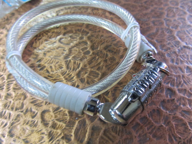 (^－^)　〒230円　ワイヤー錠　ワイヤーロック　長期在庫品　（1109）【千葉市引取OK・パパチャリ】yona_画像5