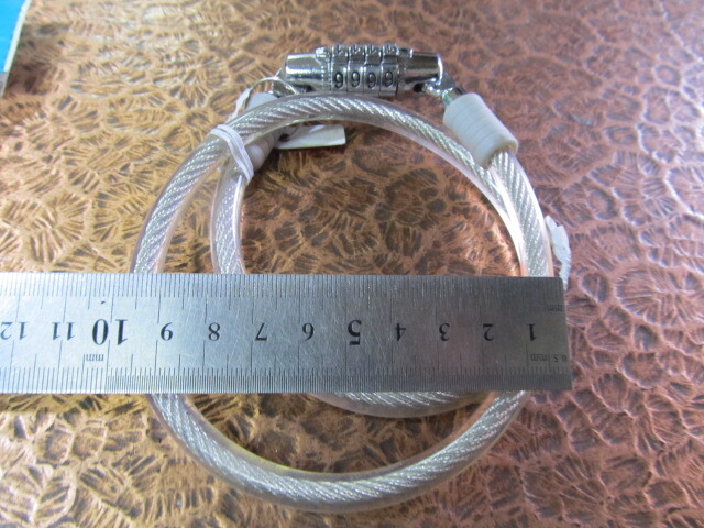 (^－^)　〒230円　ワイヤー錠　ワイヤーロック　長期在庫品　（1109）【千葉市引取OK・パパチャリ】yona_画像6