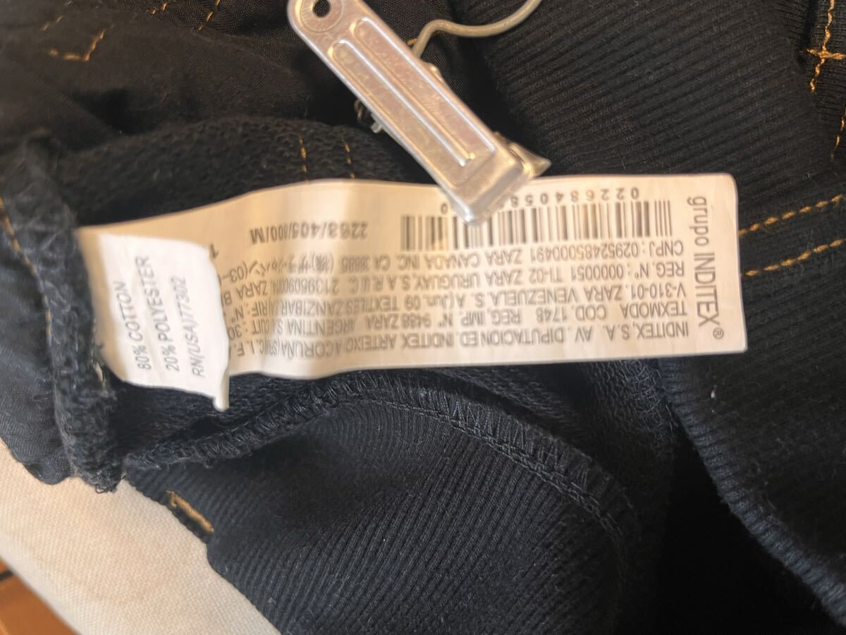 ★ZARA（ザラ）MEN★メンズ　デザインスエットパンツ　黒　Ｍ_画像8