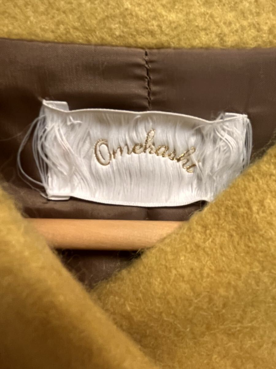 ★Omekashi(オメカシ)★ロングコート 黄色 ラグラン袖 F_画像4