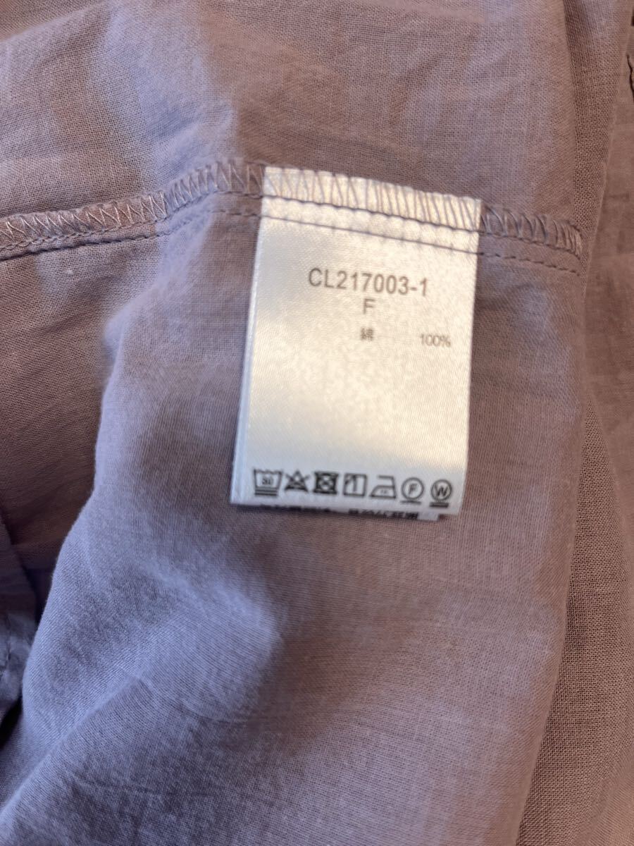 ★1回着★studio Clip（スタジオクリップ）★ワンピース　薄紫　綿１００％　F　（ゆったりとしたサイズ）_画像7