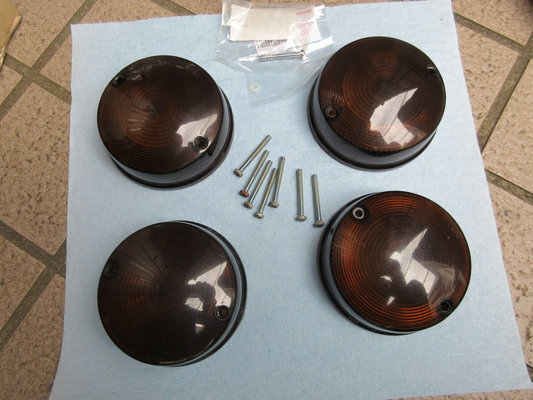 ★ｚ１，ｚ２、ｗ３ノーマルウインカー用オレンジスモークレンズセット★おまけ付_画像1