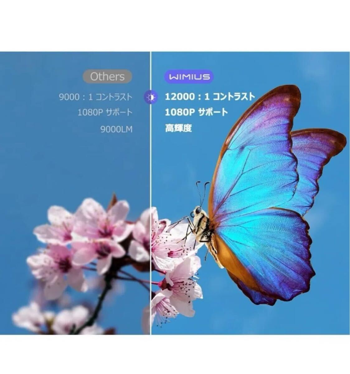 WiMiUS プロジェクター小型 モバイルプロジェクター 15000LM - 【電動フォーカス】短焦点投影 5GWIFI Bluetooth5.2 4K対応 1080P フルHD _画像8