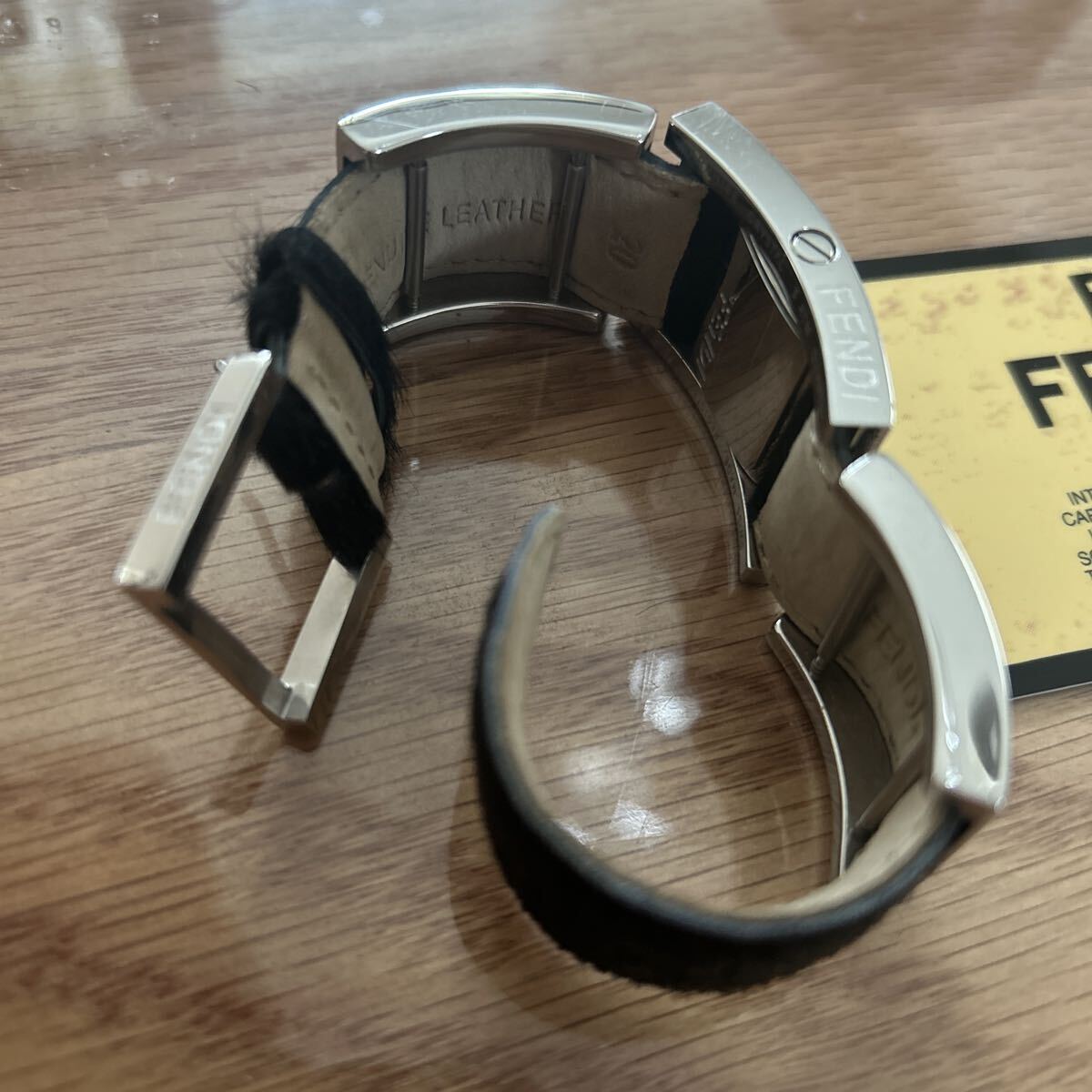 稼動品　FENDI フェンディ　ターンフェイス　ハラコ　腕時計 フェンディ 腕時計_画像3