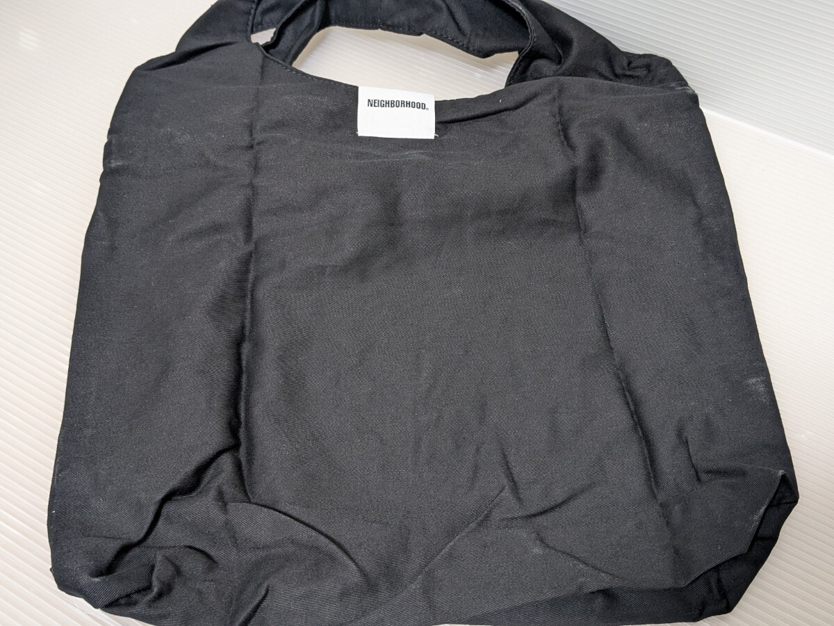 ■未使用■NEIGHBORHOOD TOTE BAG BLACK ネイバーフッド トートバッグ ブラック 23SS NBHD_画像4