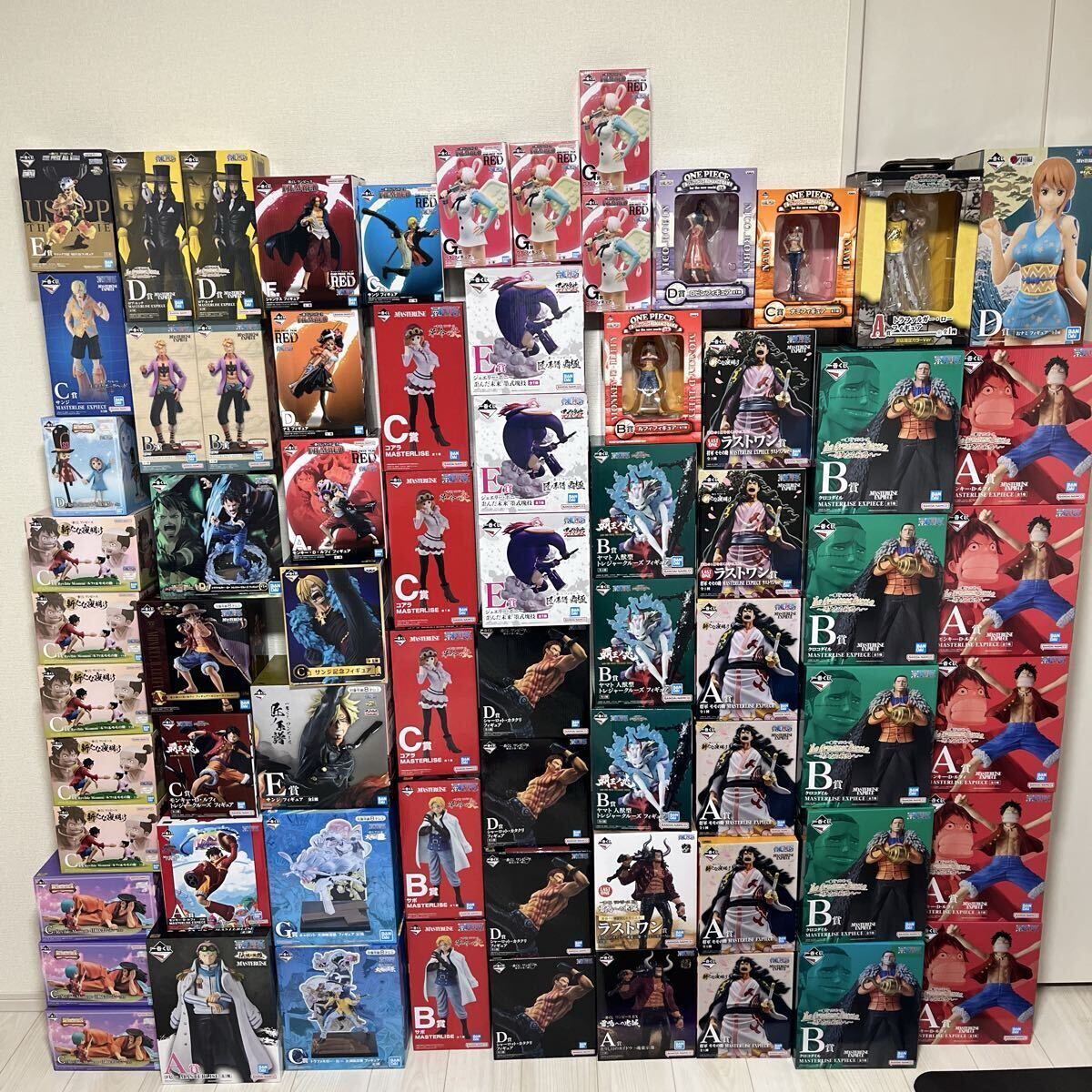 ONE PIECE フィギュア 一番くじ 未開封70体 ワンピース 美少女 フィギュア まとめ FILM RED 海賊王への道 偉大なる航路へ エッグヘッド_画像1