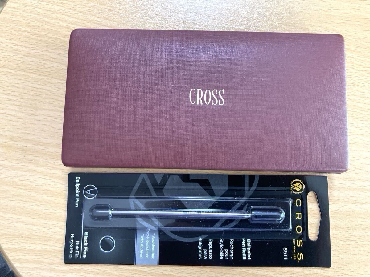 【超美品】CROSS クロス クラシックセンチュリー 14金張 レディース ボールペン ペンシルセット 黒純正リフィル 革ケース付_画像1