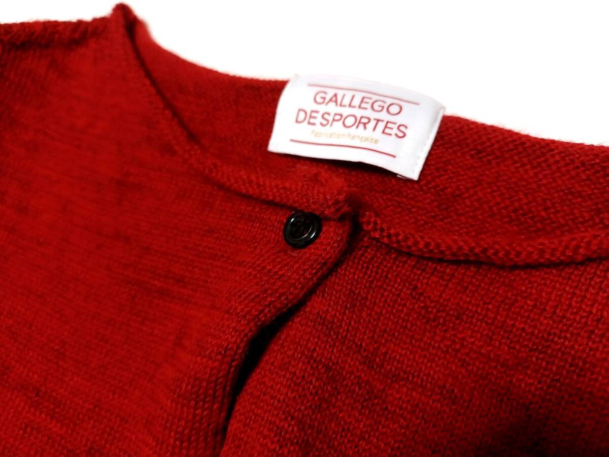 新品 定価5.9万 ギャレゴデスポート ニットカーディガン 赤_画像6