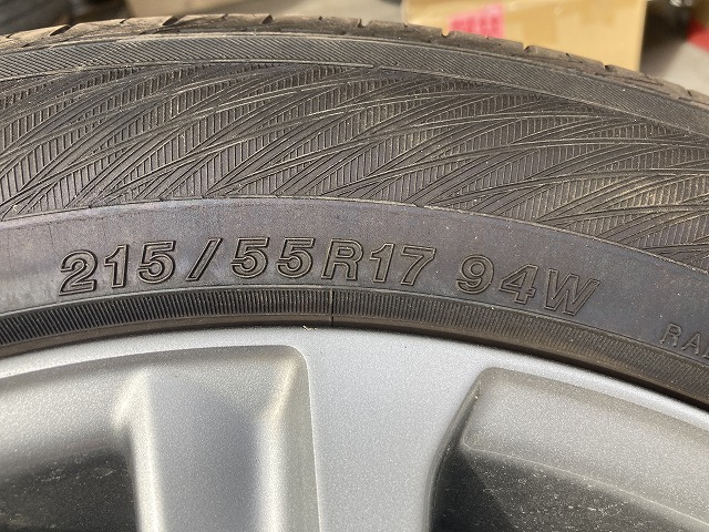 ★売切★　トヨタ純正アルミホイールタイヤセット　17×7 1/2Ｊ　ヨコハマタイヤ　2023年製　215/55R17　クラウン　エスティマ【151】_画像7