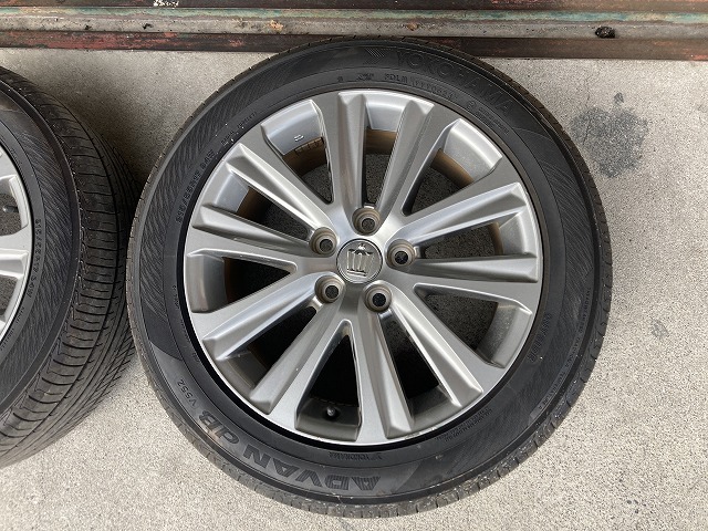 ★売切★　トヨタ純正アルミホイールタイヤセット　17×7 1/2Ｊ　ヨコハマタイヤ　2023年製　215/55R17　クラウン　エスティマ【151】_画像2