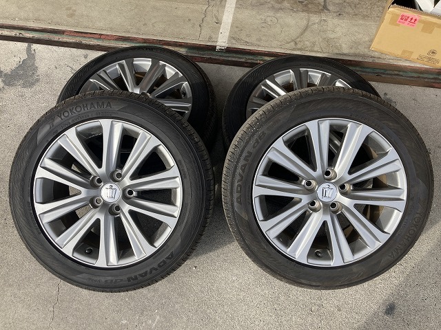 ★売切★　トヨタ純正アルミホイールタイヤセット　17×7 1/2Ｊ　ヨコハマタイヤ　2023年製　215/55R17　クラウン　エスティマ【151】_画像1