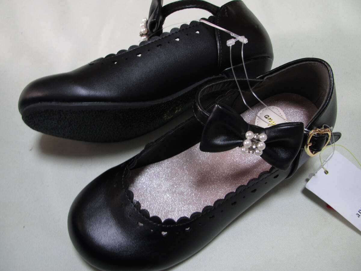  новый товар anyFAM 20cmeni. лента . двигаться туфли-лодочки low каблук обувь детский девочка формальный чёрный черный обувь церемония высокий каблук 