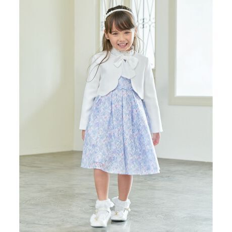 99 新品 ￥3800 組曲 anyFAM 2ways リボンタイ付き フォーマル 長袖シャツ 長袖ブラウス 130cm 子供用 女の子 白 ホワイト リボン_画像4