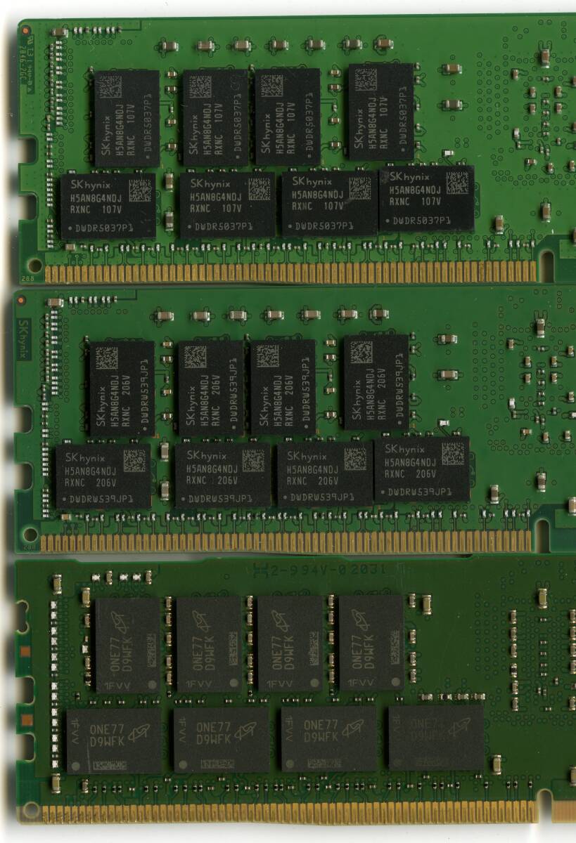 【RDIMM】DDR4-3200　ECC Registered　32GBの3枚セットで96GB　中古　　 Skhynix kingston 2Rx4　reg pc4 サーバー メモリ_画像7
